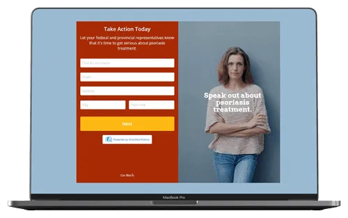 Canadian advocates connecting with parliamentarians through One Click Politics